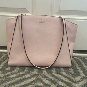 Excellent condition blush Kate Spade work tote with laptop sleeve